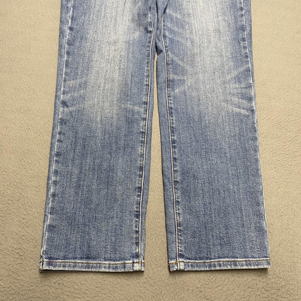 J. Jill Jeans Womens 6 Petite Blue Relaxed Boyfriend Denim Stretch Medium Wash - Picture 3 of 15